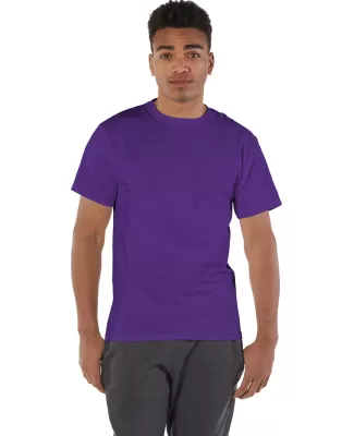 T425 Champion Adult Short-Sleeve T-Shirt T525C in Purple