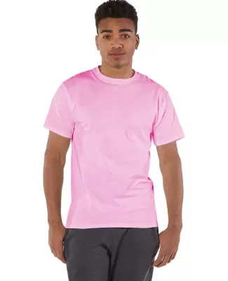 T425 Champion Adult Short-Sleeve T-Shirt T525C in Pink candy