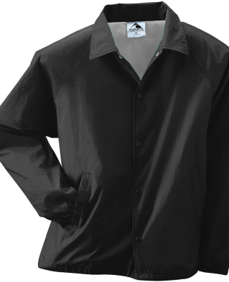 3100 Augusta Sportswear Nylon Coach's Jacket - Lin in Black