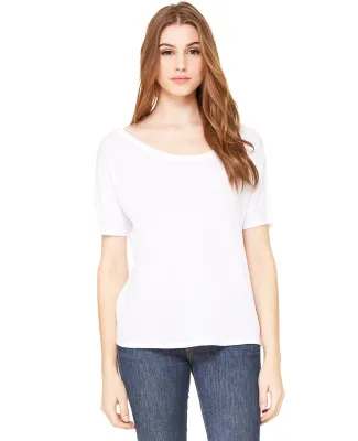 BELLA 8816 Womens Loose T-Shirt in White