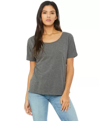 BELLA 8816 Womens Loose T-Shirt in Dp hthr speckled