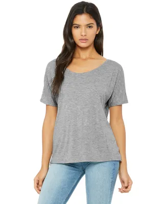 BELLA 8816 Womens Loose T-Shirt in Athletic heather