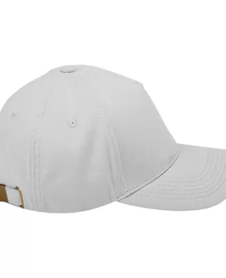 BX034 Big Accessories 5-Panel Brushed Twill Cap in Light grey