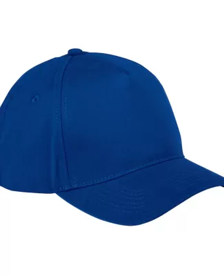 BX034 Big Accessories 5-Panel Brushed Twill Cap in Royal