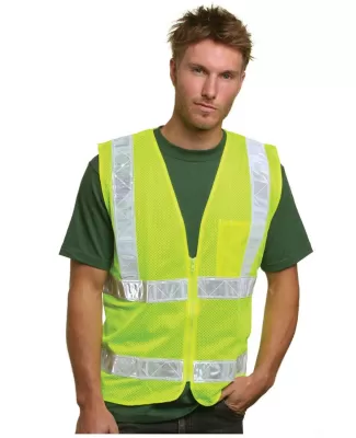 BA3785 Bayside Mesh Safety Vest - Lime in Lime green