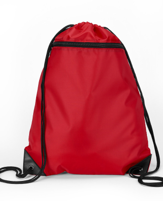 8888 Liberty Bags - Denier Nylon Zippered Drawstri in Red