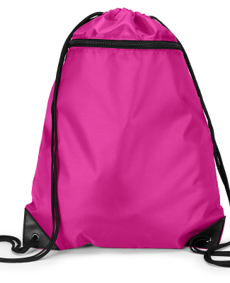 8888 Liberty Bags - Denier Nylon Zippered Drawstri in Hot pink