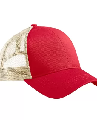 EC7070 econscious Eco Trucker Organic/Recycled in Red/ oyster