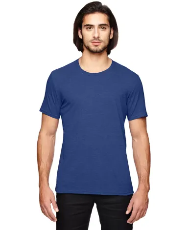  6750 Anvil Adult Tri-Blend Tee  in Heather blue front view