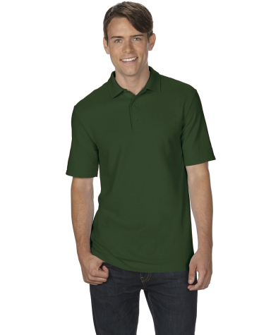 72800 Gildan DryBlend® Adult Double Piqué Polo in Forest green front view