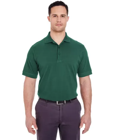  8550 UltraClub Men's Basic Piqué Polo  FOREST GREEN front view