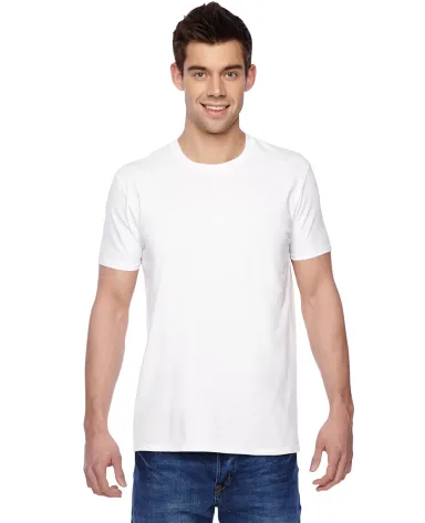 SF45 Fruit of the Loom Adult Sofspun™ T-Shirt WHITE front view