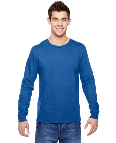 SFL Fruit of the Loom Adult Sofspun™ Long-Sleeve ROYAL front view