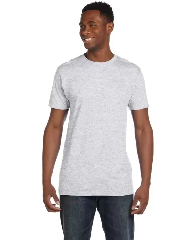 4980 Hanes 4.5 ounce Ring-Spun T-shirt in Ash front view