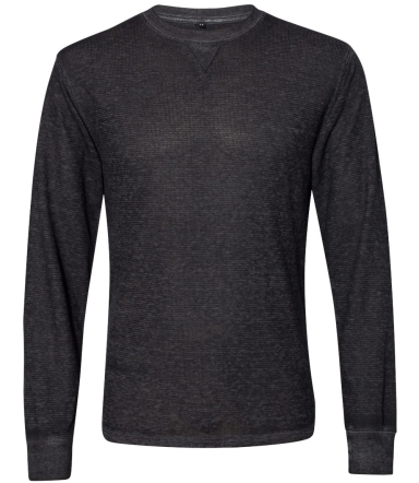 8241 J. America - Vintage Zen Thermal Long Sleeve  TWISTED BLACK front view