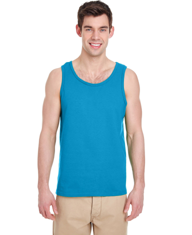 Gildan 5200 Heavy Cotton Tank Top in Sapphire front view