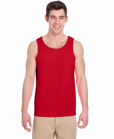 Gildan 5200 Heavy Cotton Tank Top in Red front view