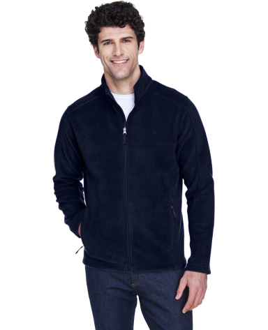 88190T Ash City - Core 365 Men's Tall Journey Flee in Classic navy front view