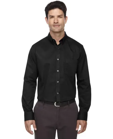 88193T Ash City - Core 365 Men's Tall Operate Long BLACK front view