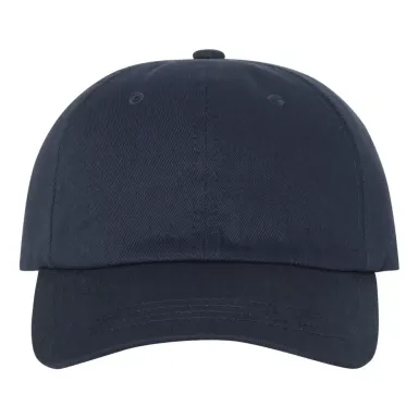 Yupoong 6245CM Unstructured Classic Dad Hat NAVY front view