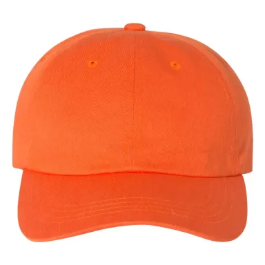 Yupoong 6245CM Unstructured Classic Dad Hat ORANGE front view