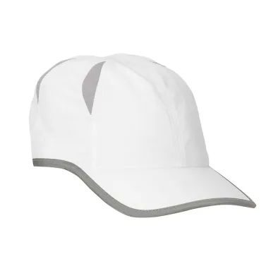 BA514 Big Accessories Performance Cap in White front view