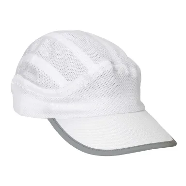 BA503 Big Accessories Mesh Runner Cap in White front view