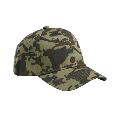 BX024 Big Accessories Structured Camo Hat in Forest camo front view