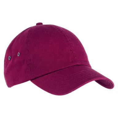 BA529 Big Accessories Washed Baseball Cap in Chili pepper front view