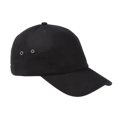 BA529 Big Accessories Washed Baseball Cap in Black front view