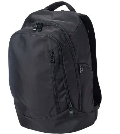 BE044 BAGedge Tech Backpack in Black front view