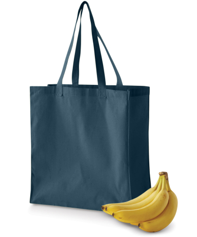 BE055 BAGedge 6 oz. Canvas Grocery Tote in Navy front view