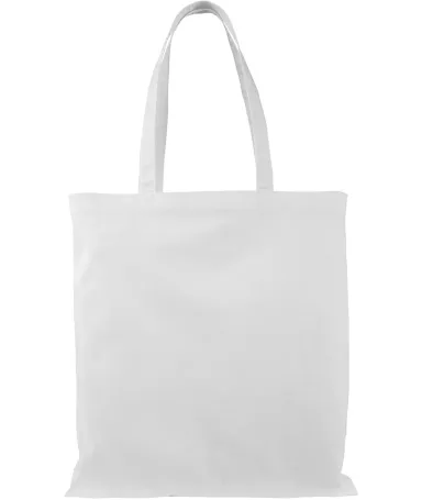 BE007 BAGedge 6 oz. Canvas Promo Tote WHITE front view