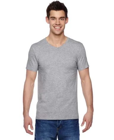 SFVR Fruit of the Loom 4.7 oz., 100% Sofspun™ Co ATHLETIC HEATHER front view