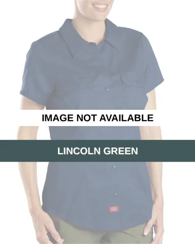 FS574 Dickies 5.25 oz. Ladies' Twill Shirt LINCOLN GREEN front view