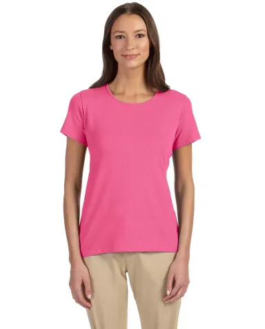 DP182W Devon & Jones Ladies' Perfect Fit™ Shell  CHARITY PINK front view