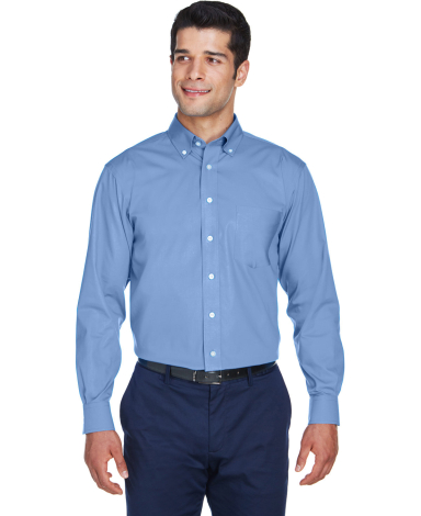 D630 Devon & Jones Men's Crown Collection™ Solid in Light blue front view