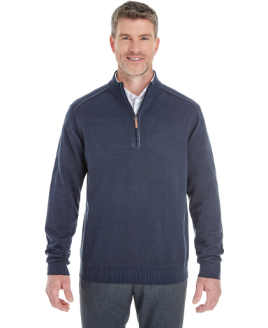 DG478 Devon & Jones Men's Manchester Fully-Fashion in Navy/ graphite front view