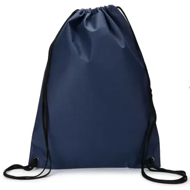 Liberty Bags A136 Non-Woven Drawstring Backpack NAVY front view