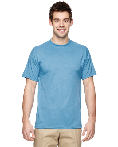 Jerzees 21MR Dri-Power Sport Short Sleeve T-Shirt in Light blue front view