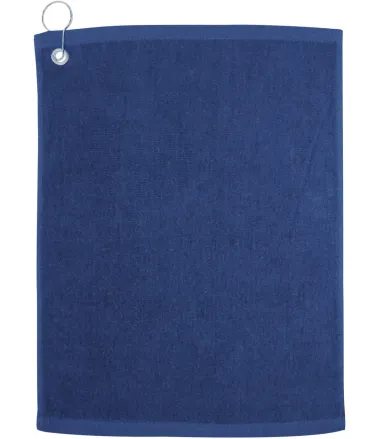Carmel Towel Company C1518GH Velour Hemmed Towel w in Navy front view