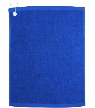 Carmel Towel Company C1518GH Velour Hemmed Towel w in Royal front view