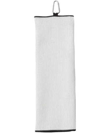 Carmel Towel Company C1717MTC Fairway Golf Towel in White front view