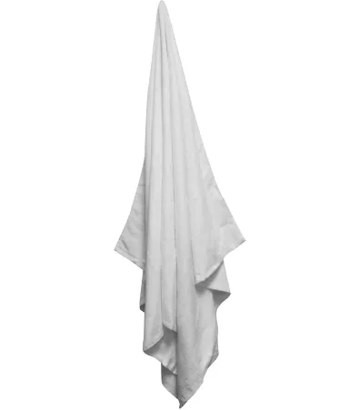 Carmel Towel Company C3560 Legacy Velour Beach Tow in White front view