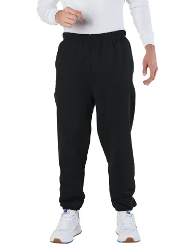 Champion RW10 Reverse Weave Sweatpants with Pocket in Black front view