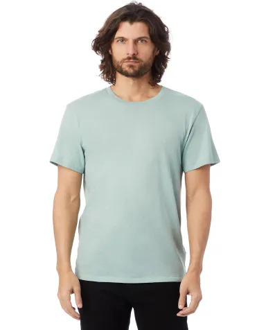 Alternative 6005 Organic Crewneck T-Shirt in Faded teal front view