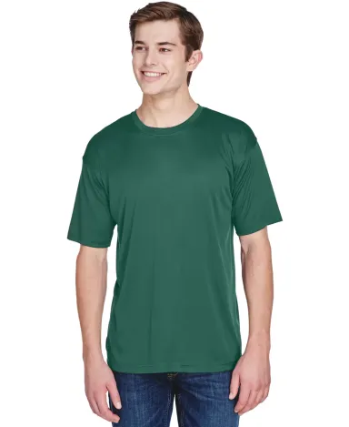 UltraClub 8620 Men's Cool & Dry Basic Performance  FOREST GREEN front view