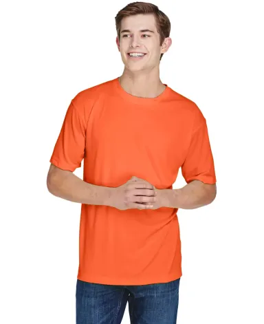 UltraClub 8620 Men's Cool & Dry Basic Performance  BRIGHT ORANGE front view