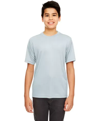 UltraClub 8620Y Youth Cool & Dry Basic Performance GREY front view