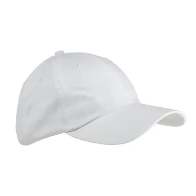 Big Accessories BX001Y Youth Youth 6-Panel Brushed in White front view